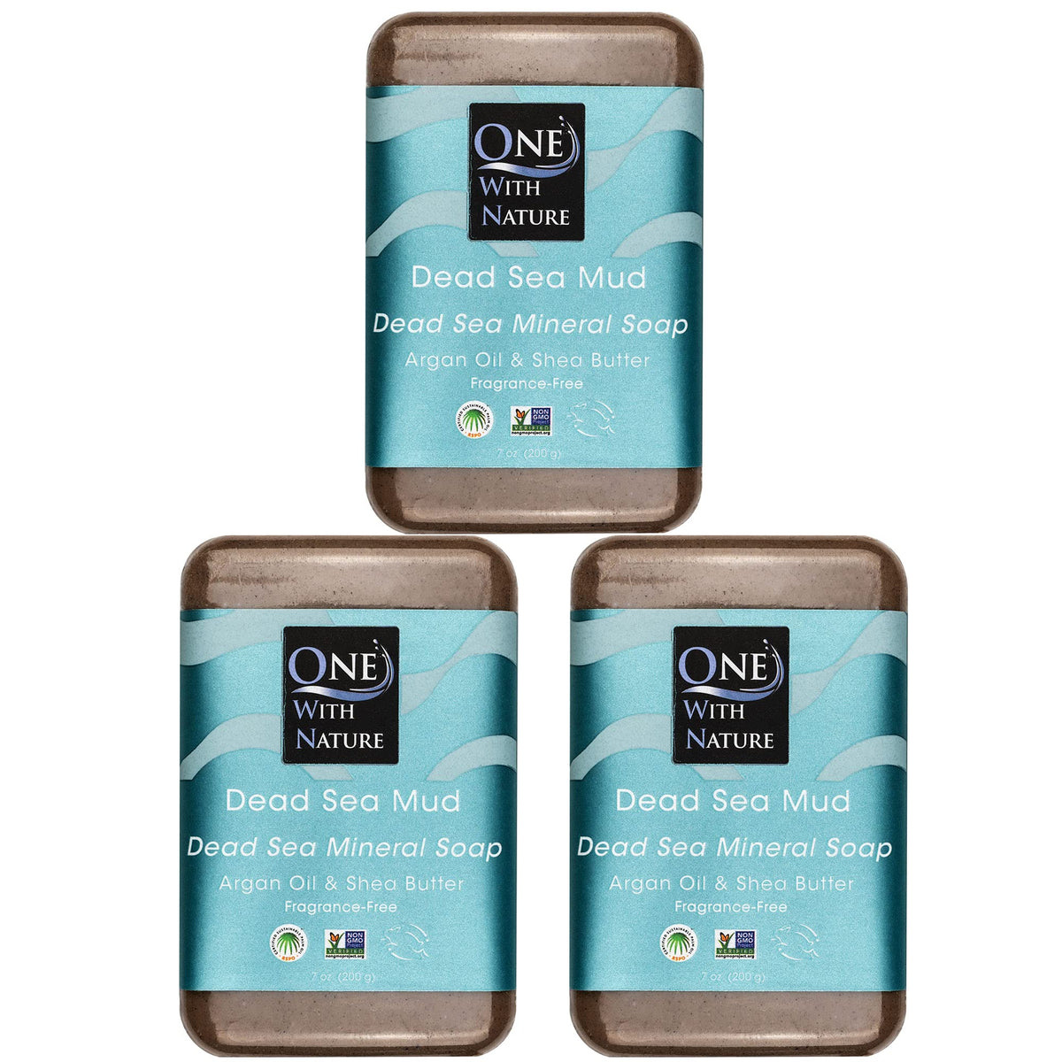 One With Nature jabf3n Barro Mar Muerto mineral para exfoliar y purificar la piel.