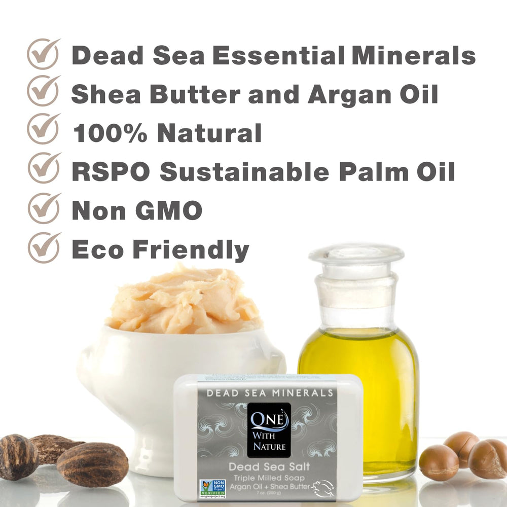 One With Nature Jabon sin fragancia, uso facial y corporal sin irritaciones