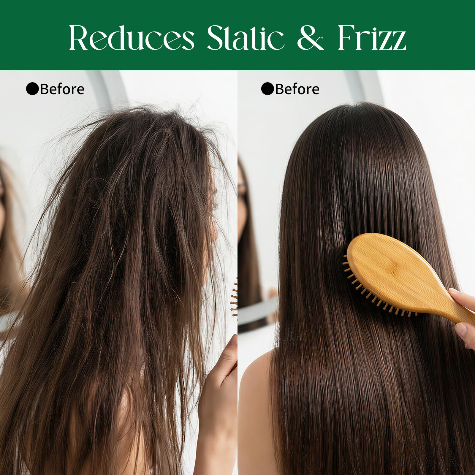 Onedor Bamboo Hair Brush suitable for all hair types and ages.