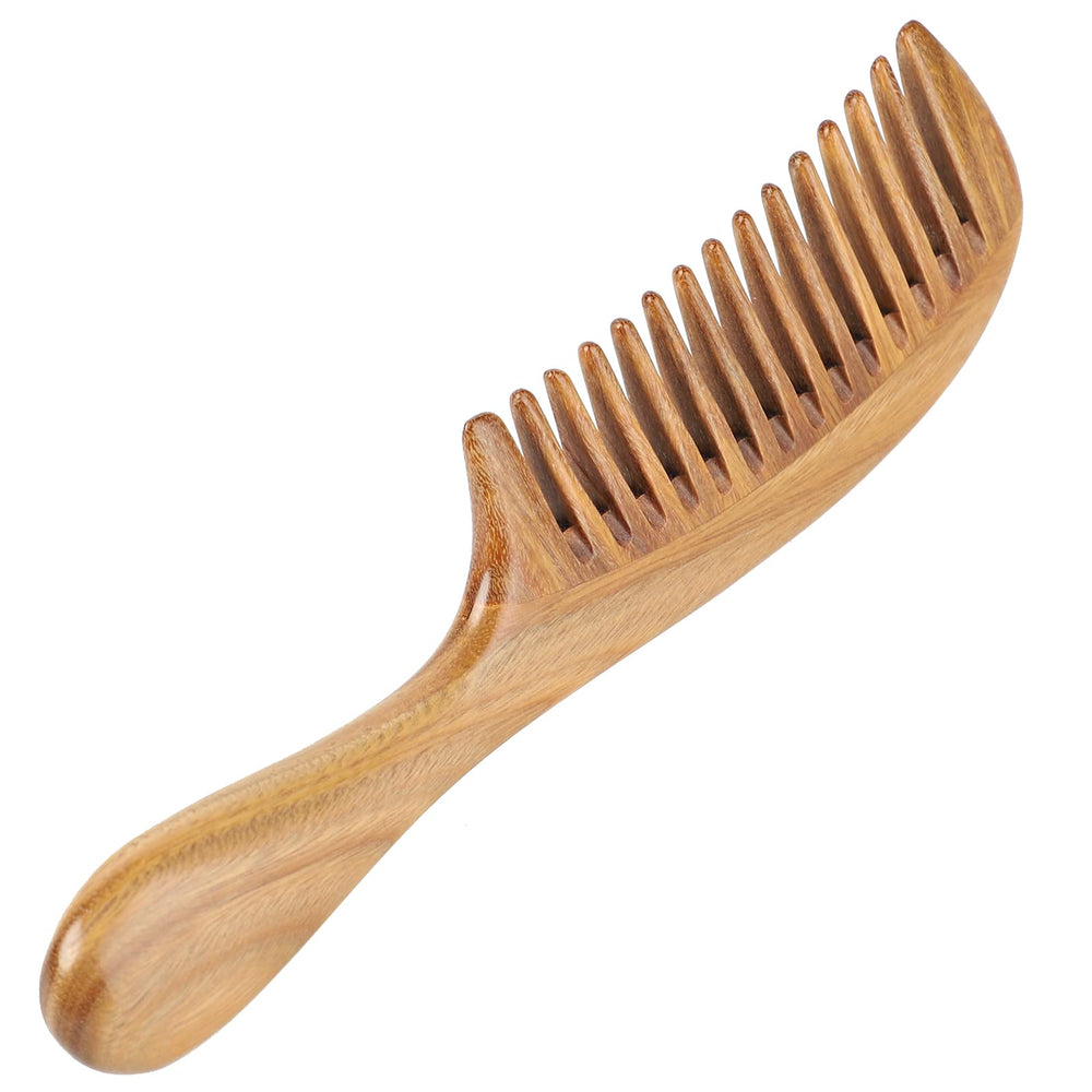 Onedor green sandalwood hair comb packaging safe display shot