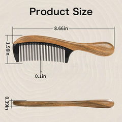 Onedor buffalo-horn-fine-tooth enables gentle detangling and reduced snagging.
