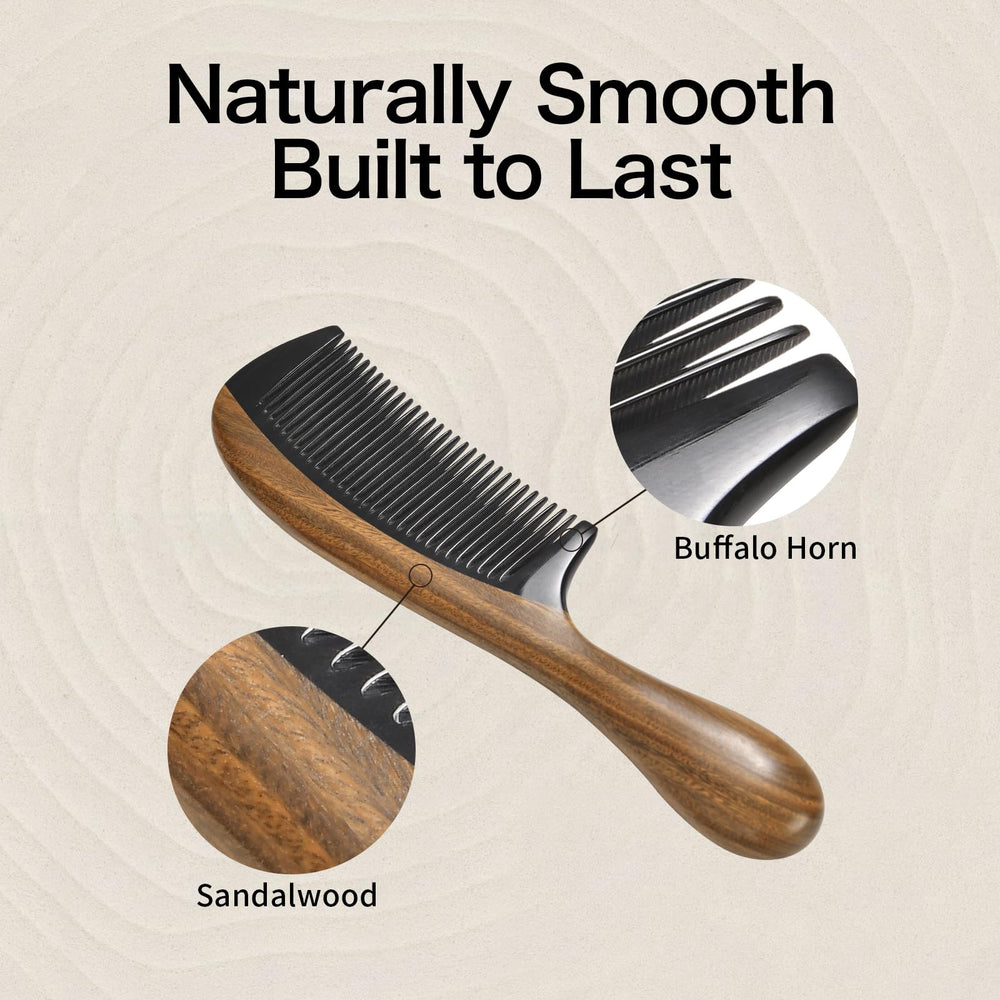 Onedor polished-sandalwood-back offers comfortable grip during brushing.