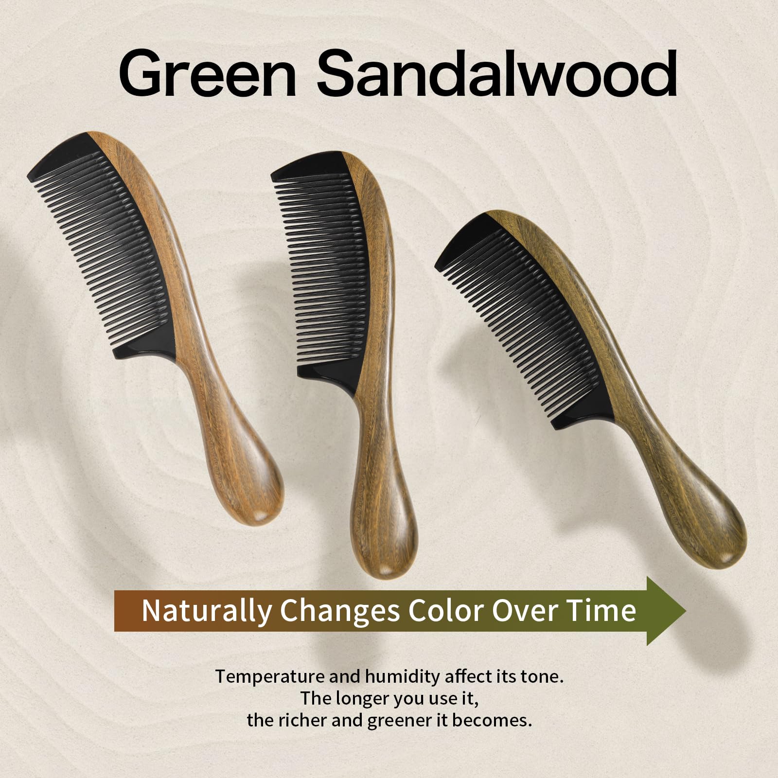 Onedor sandalwood-grain pattern adds natural aesthetic to routine.