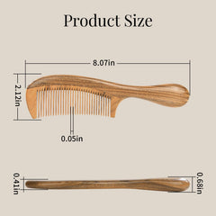 Onedor polished sandalwood wooden comb with smooth finish for effortless styling.