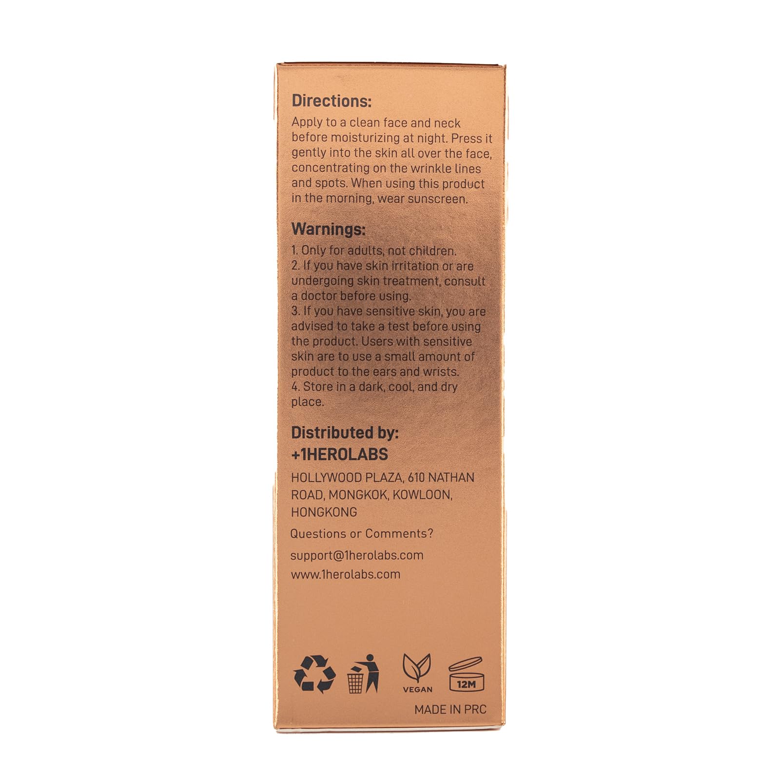 OneHerolabs Retinol Serum, tono uniforme y piel más luminosa