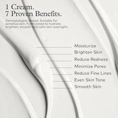 Onekind Night Moisturizer on skin with smooth, non-greasy finish