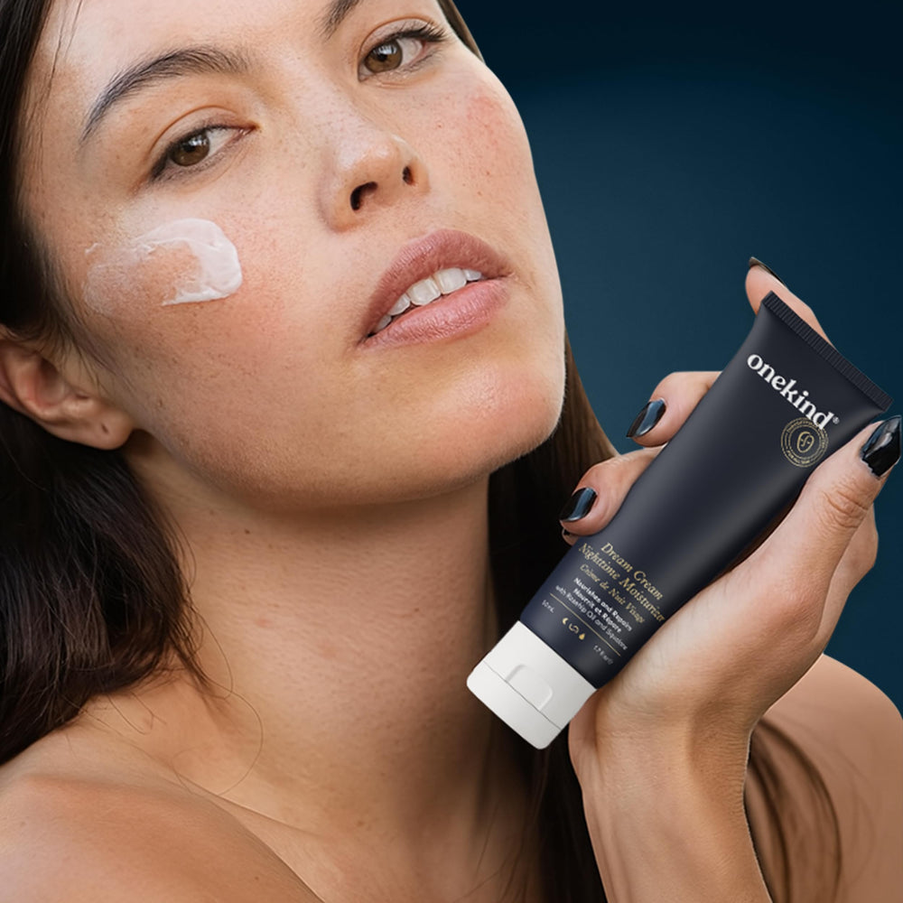 Onekind Night Moisturizer North America made badge signals quality