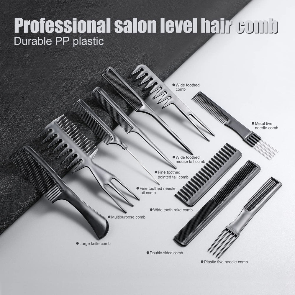 Oneleaf styling hair comb set featuring picks and lifters for volume