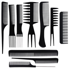 Oneleaf styling hair comb set with rat-tail for precise parting and smooth finish