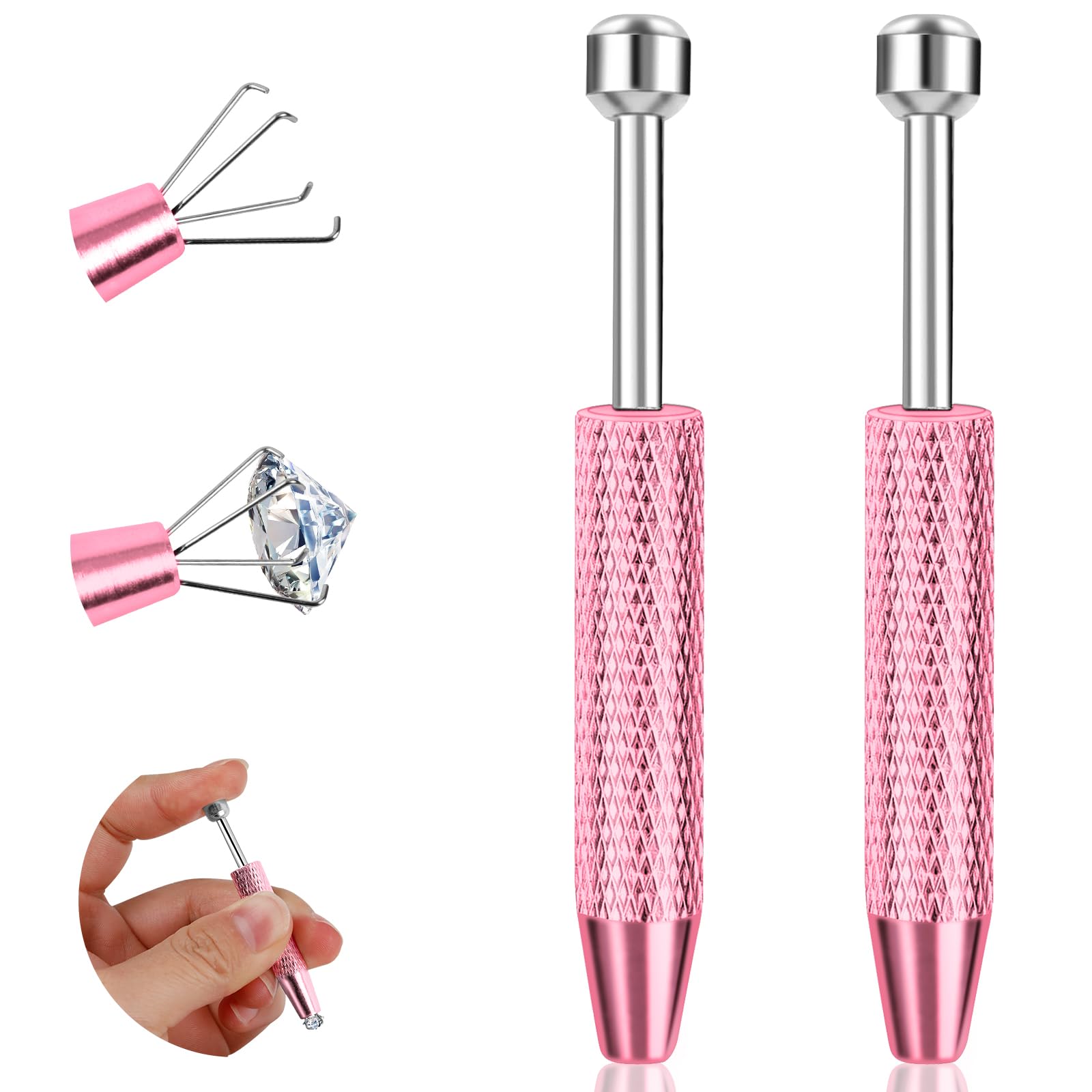 ONESING 4-claw piercing ball grabber for secure grip during jewelry changes