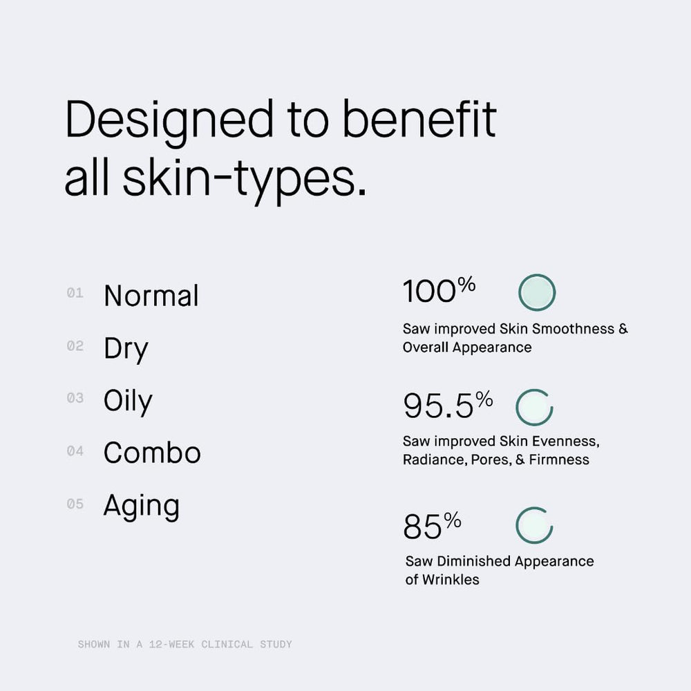 OneSkin OS-01 product label highlighting vegan and cruelty free fragrance free formula