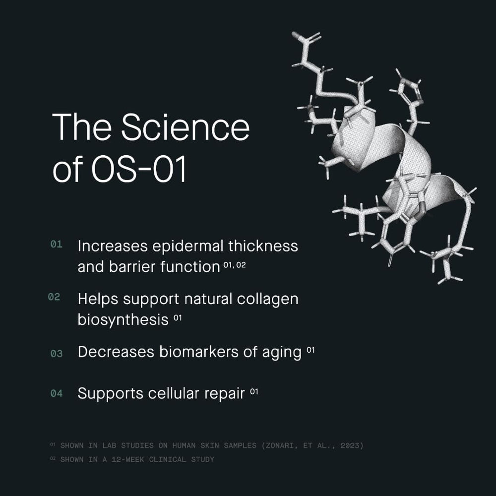 Even skin tone and visible pores concept image featuring OS-01 Face.