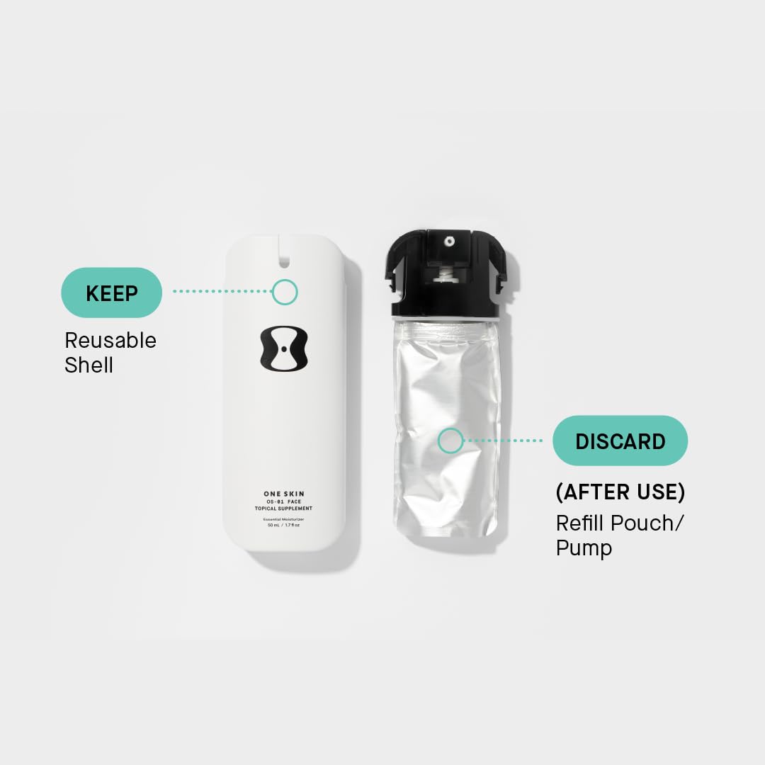 OneSkin OS-01 Face ingredients scan highlights OS-01 peptide core.