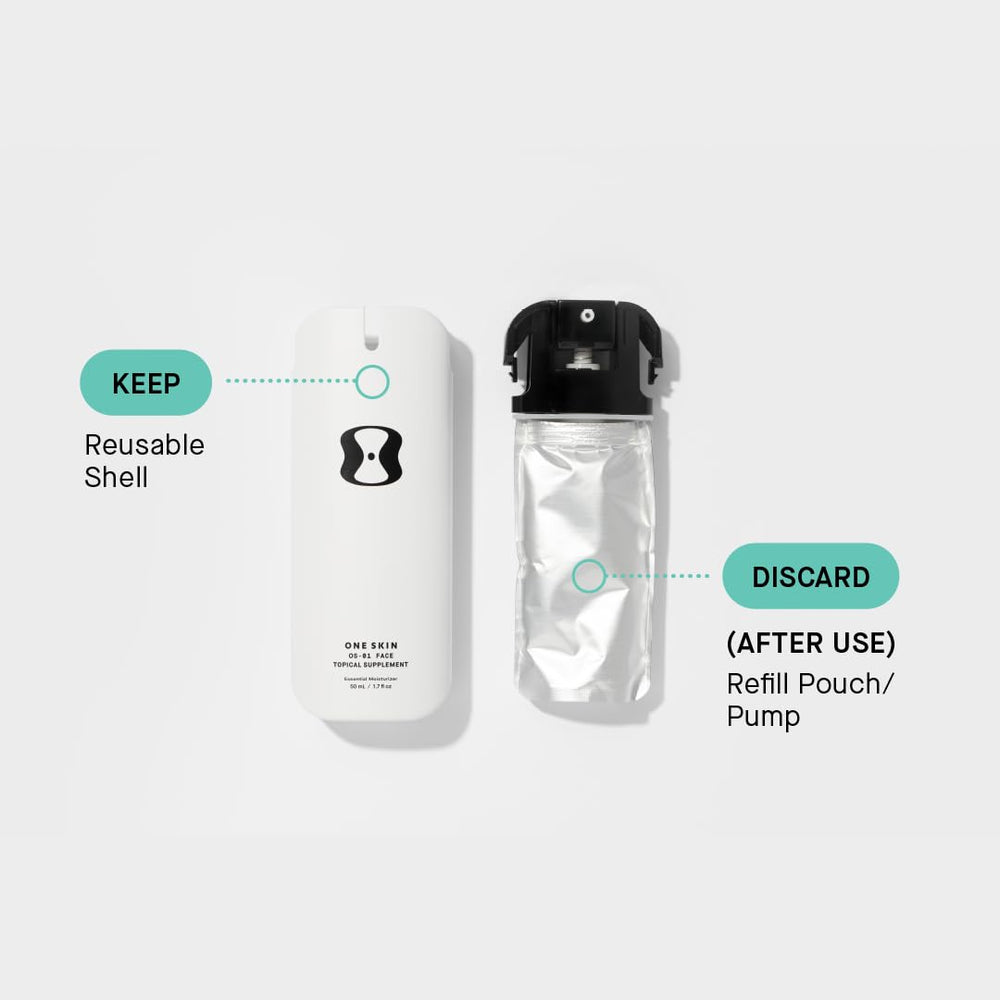 OneSkin OS-01 Face ingredients scan highlights OS-01 peptide core.