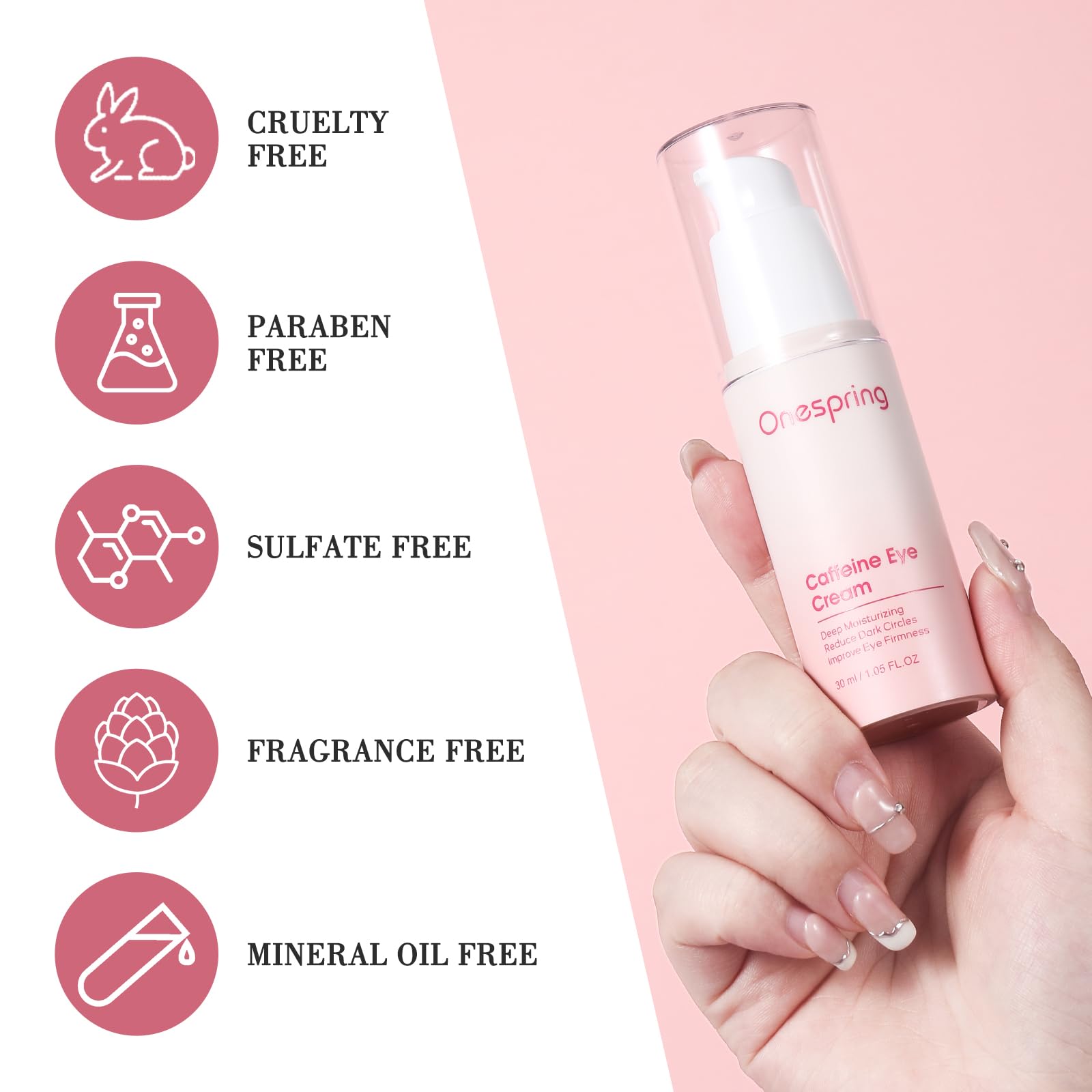 Onespring Crema para Ojos, hinchazón matutina, mirada más fresca