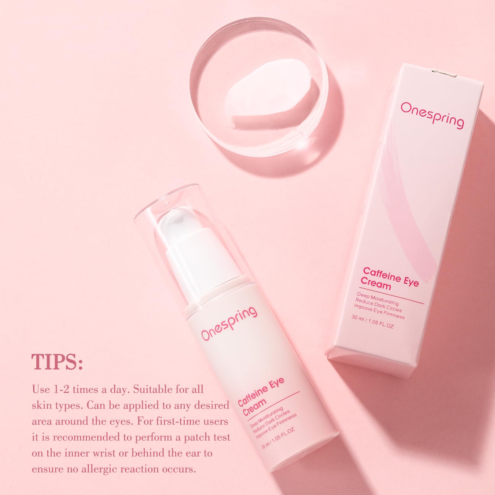 Onespring Crema para Ojos, uso diario, ideal para mañana y noche