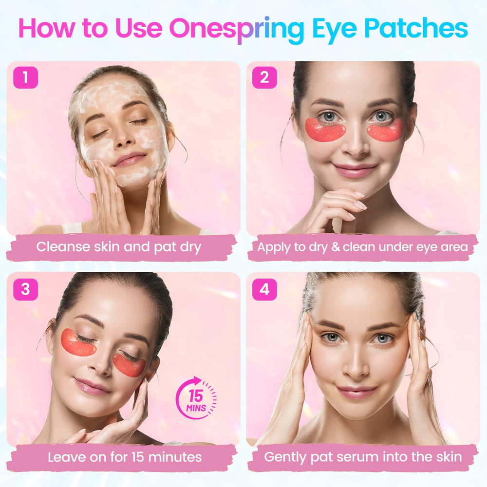Onespring parche ojos con colágeno, contorno más firme percibido.