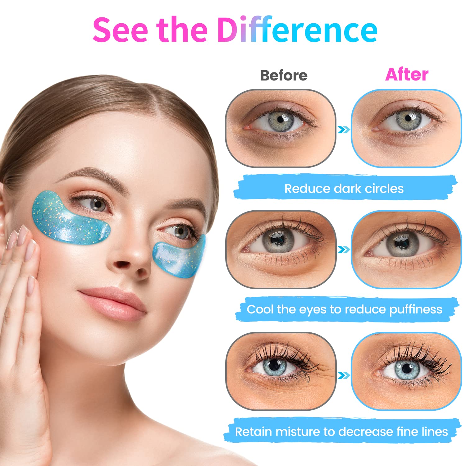 Onespring parches ojos hialurónico: hidratación instantánea para la zona periocular