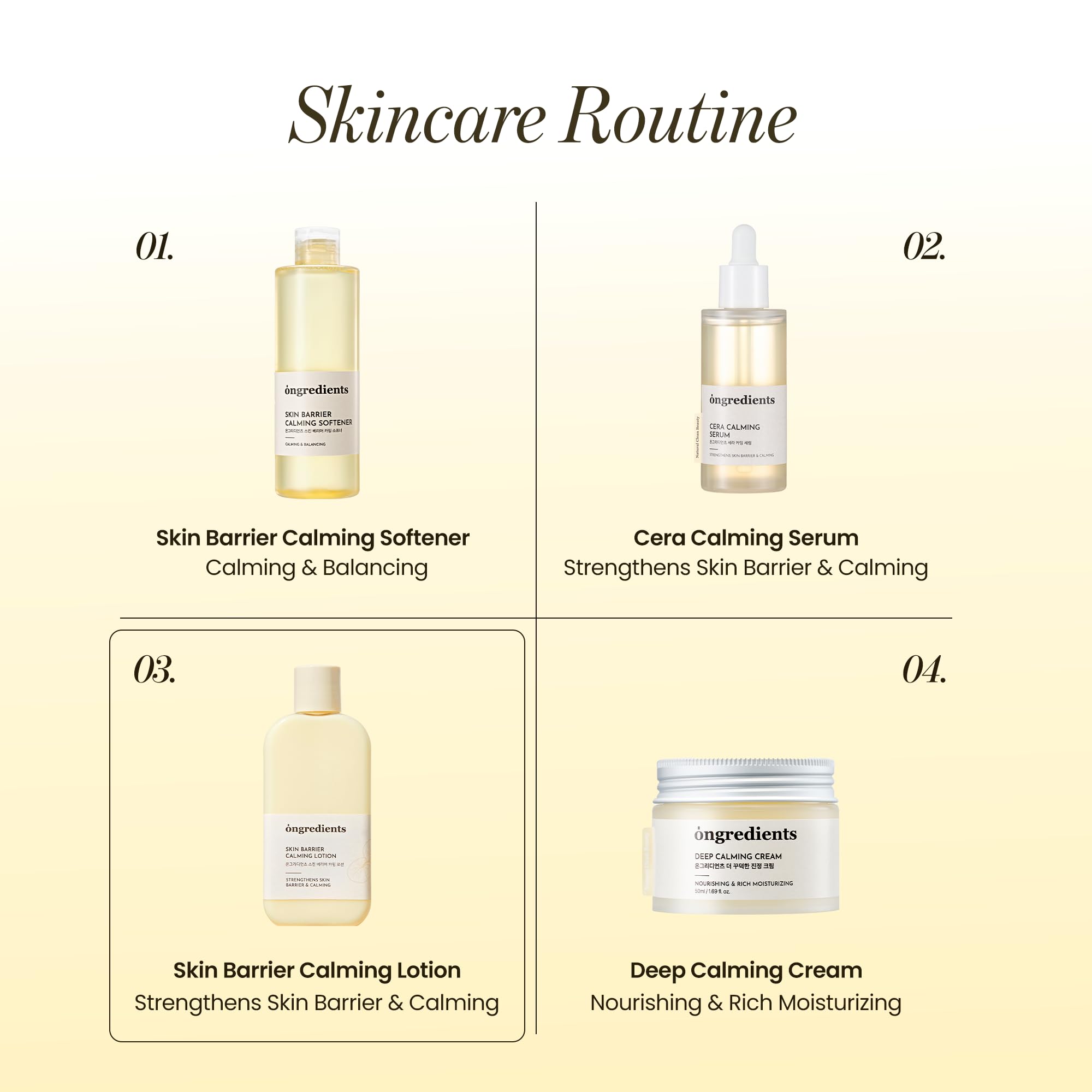 ONGREDIENTS Skin Barrier Calming Lotion is vegan and cruelty-free.