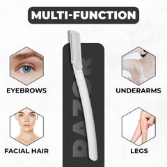 Ongle Visage Razor removing peach fuzz for a smoother complexion.
