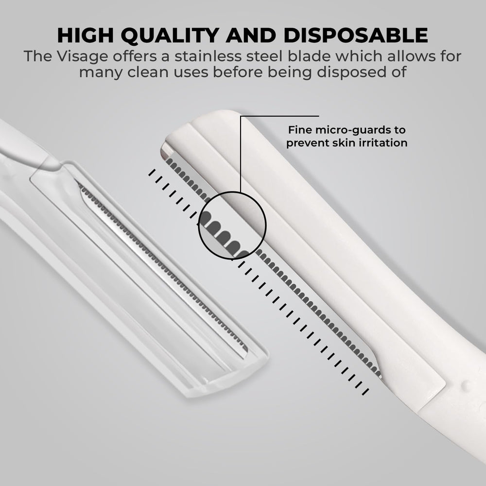 Ongle Visage Razor blade in stainless steel for durability and corrosion resistance.