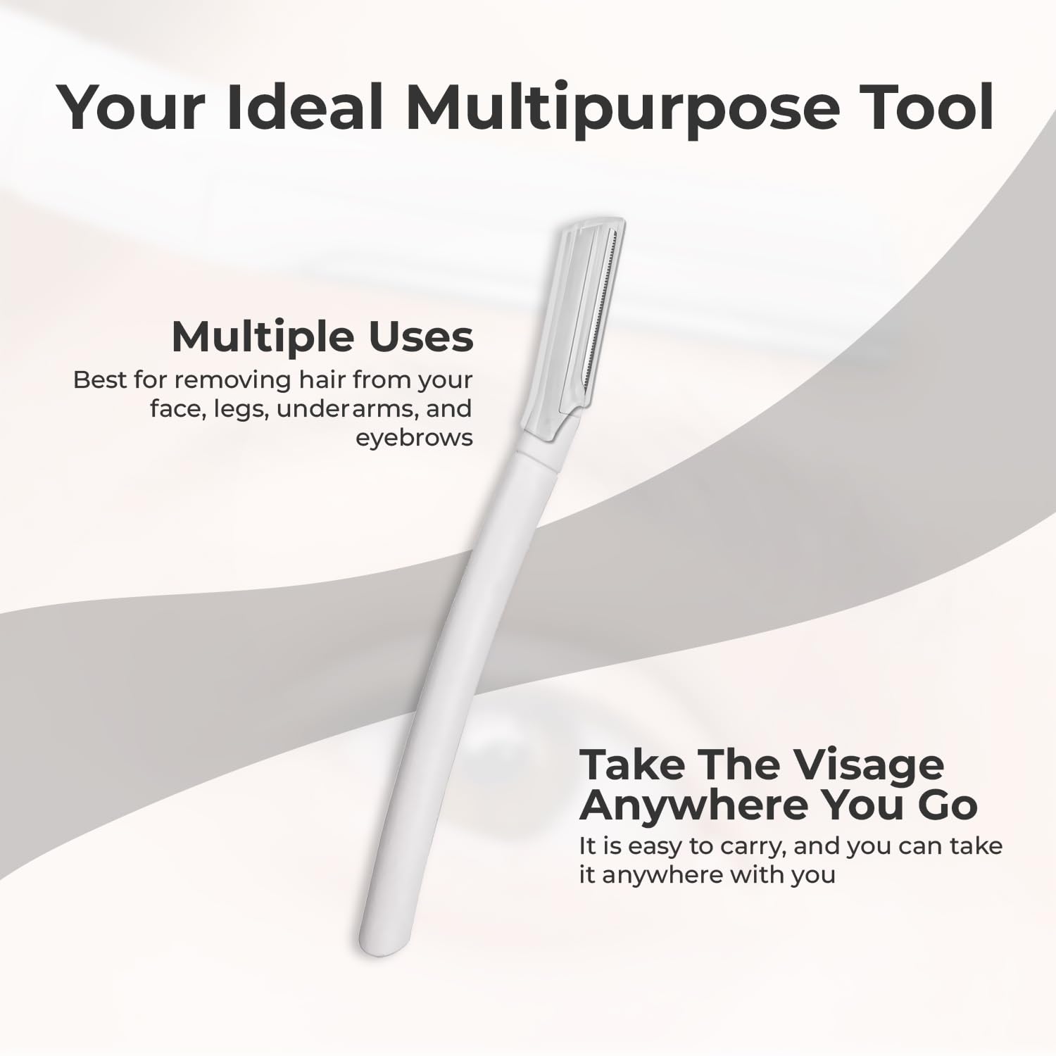 Ongle Visage Razor demonstrating easy cleaning after use.