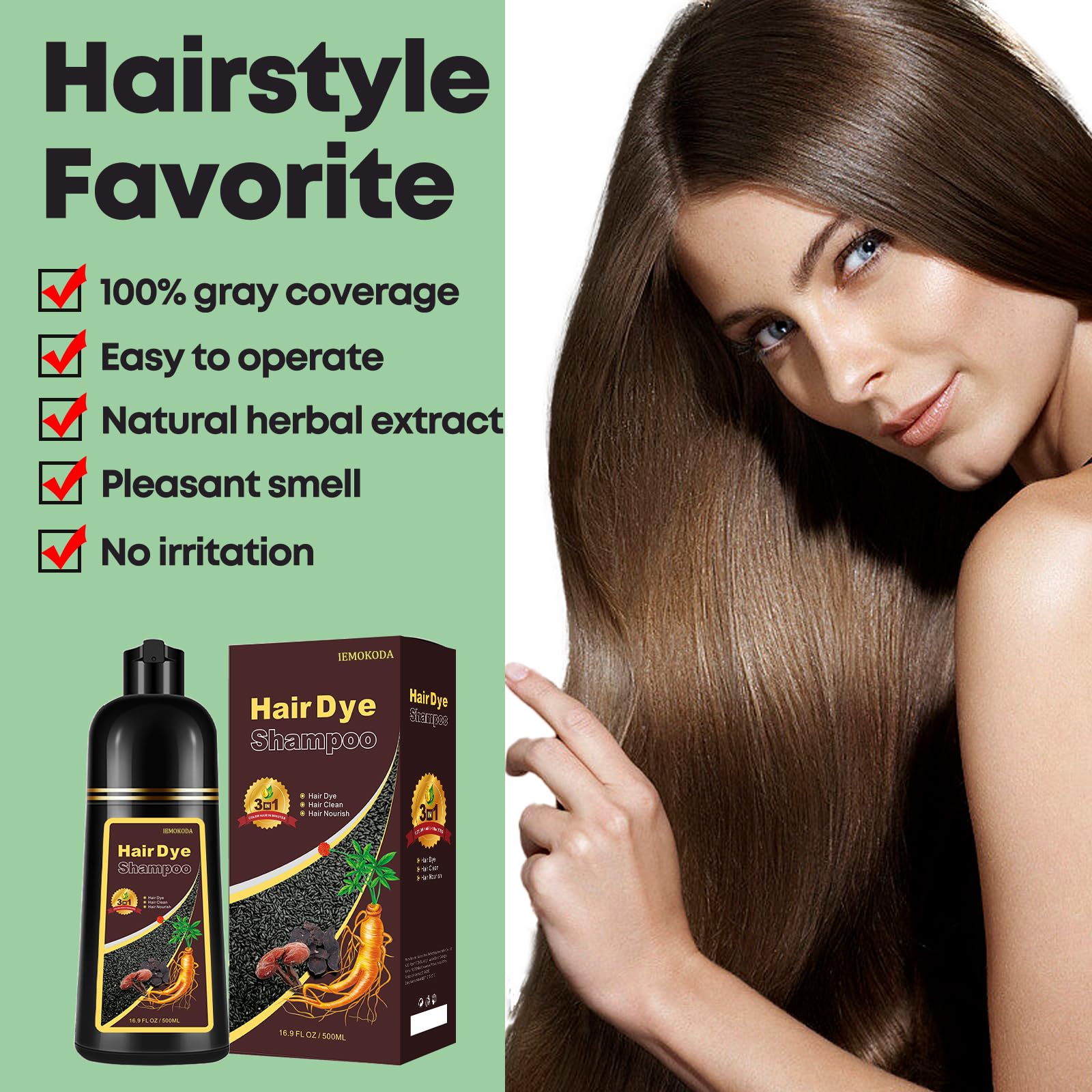Onilyua Blonde Brown 3-in-1 shampoo color-result displays refreshed look