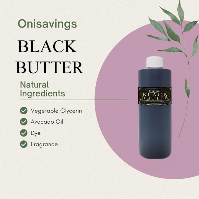 Onisavings Black Butter Body Oil, aplicación suave para piel nutrida