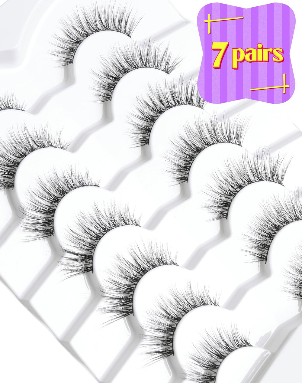 Onlyall fit-all-eye-shapes lashes keep their shape on almond or hooded eyes.