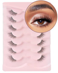 Onlyall half eyelashes with corner lashes for a natural look and comfortable wear.