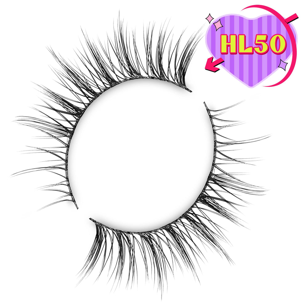 Onlyall HF50 Short Lashes soft superfine fibers, comfortable all day