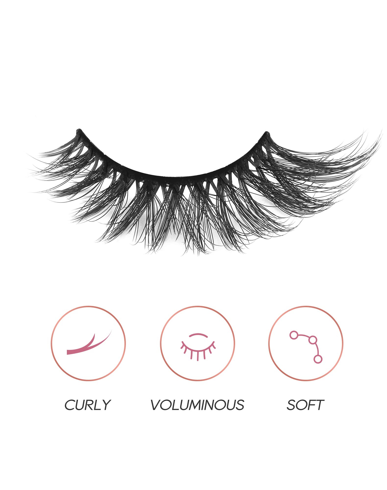 Onlyall lashes fit most eye shapes for versatile daily wear.