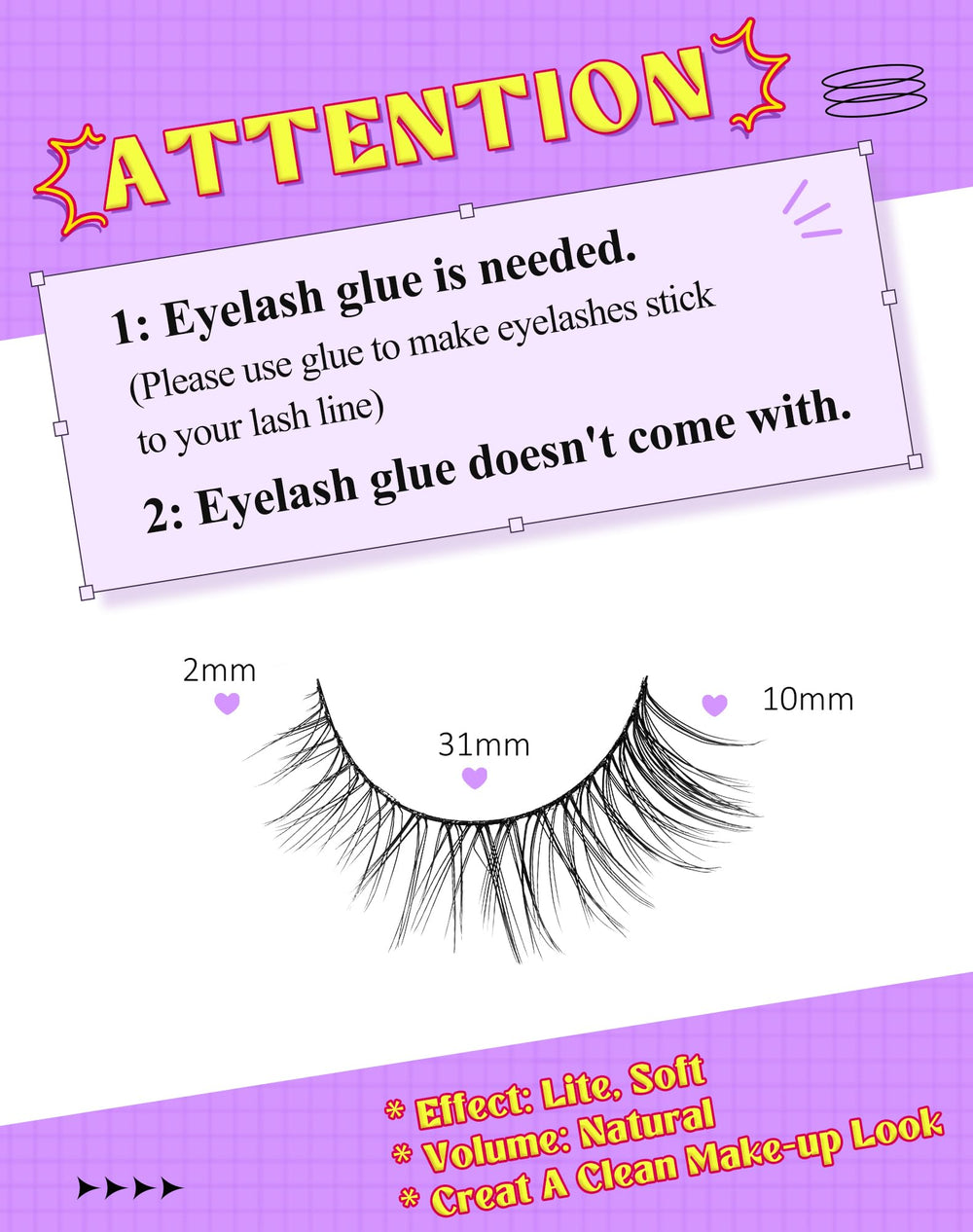 Onlyall Natural Lashes seven-pairs pack enabling versatile looks and value.