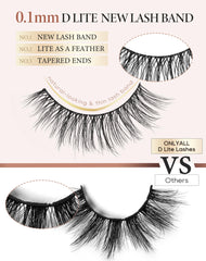 Onlyall Natural Lashes D-K06 packaging image highlights compact, easy storage.