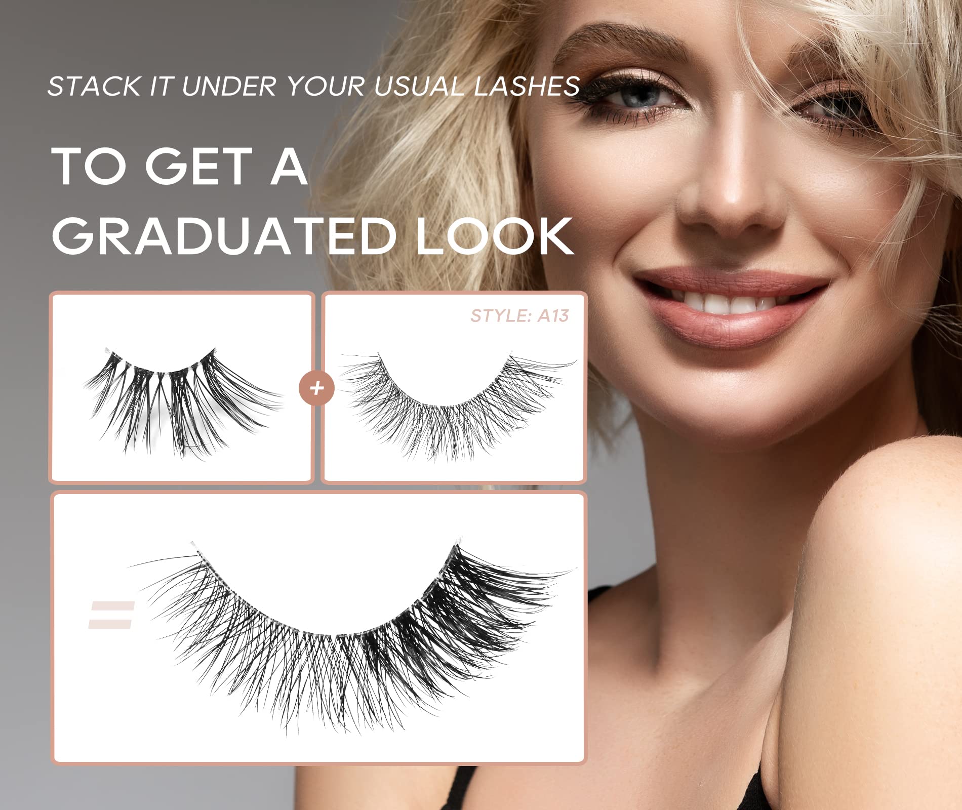 Onlyall Natural Lashes are ideal for everyday wear, work, and occasions.