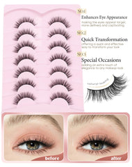 Onlyall Natural Lashes soft-feel lashes deliver featherweight comfort for all-day wear.