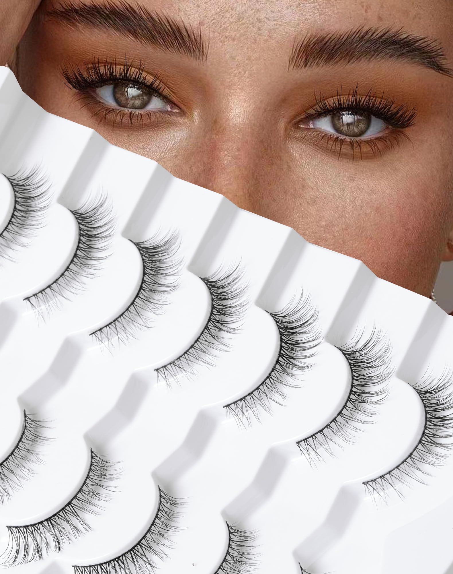 Onlyall Natural Lashes soft superfine fiber band feels comfortable all day.