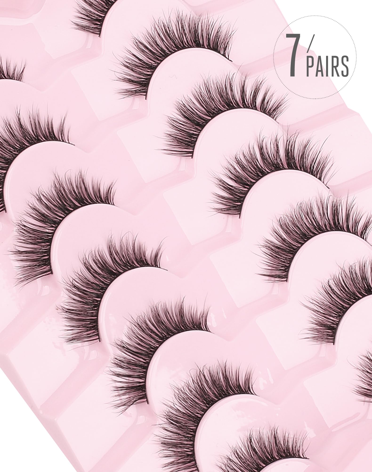 Onlyall Natural Lashes thin-band lashes provide a nearly invisible band for seamless day-to-day use.
