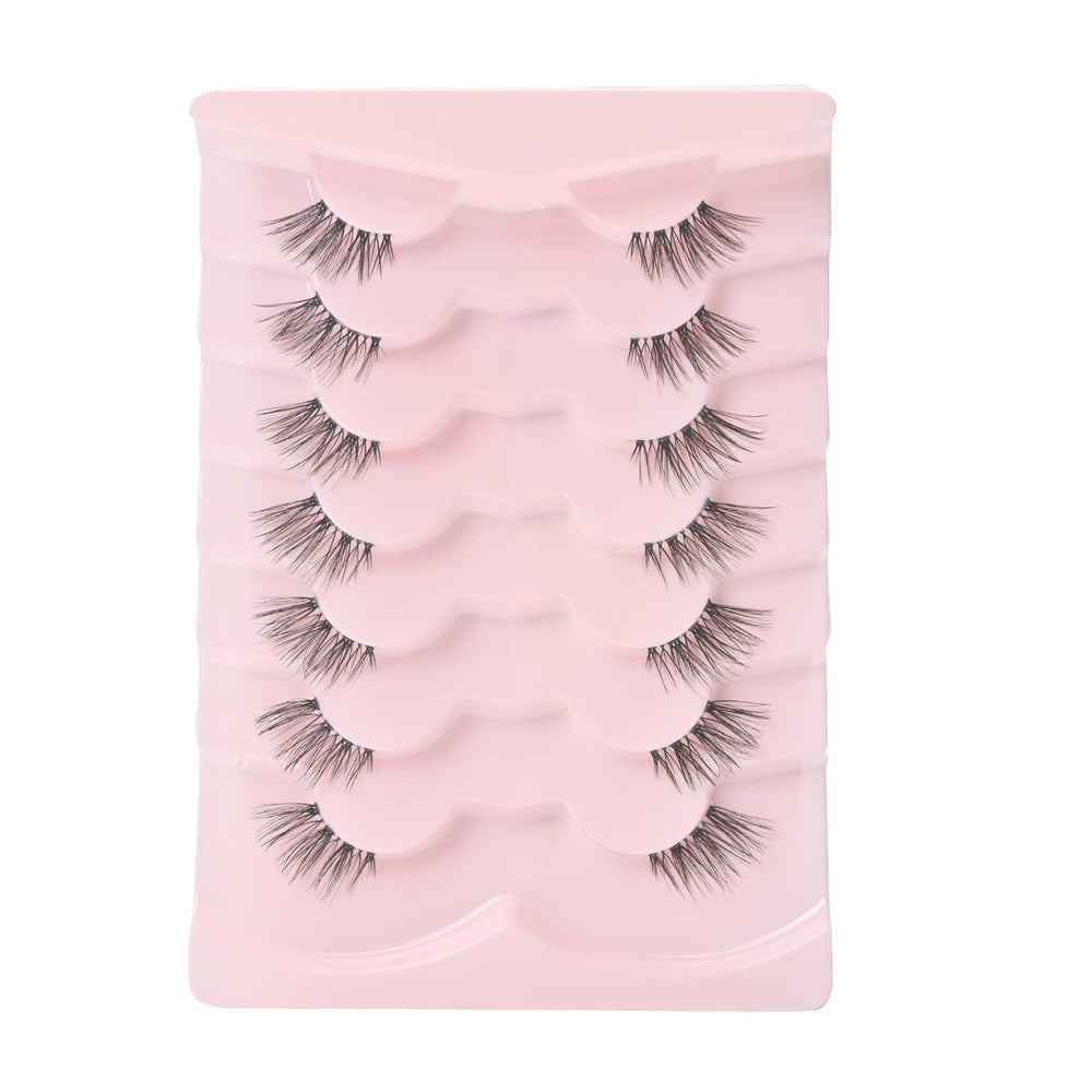 Onlyall Natural Lashes show ultra-thin band for a seamless, invisible base.