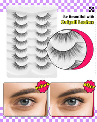 Onlyall Natural Lashes weightless feel with featherweight fibers for all-day comfort