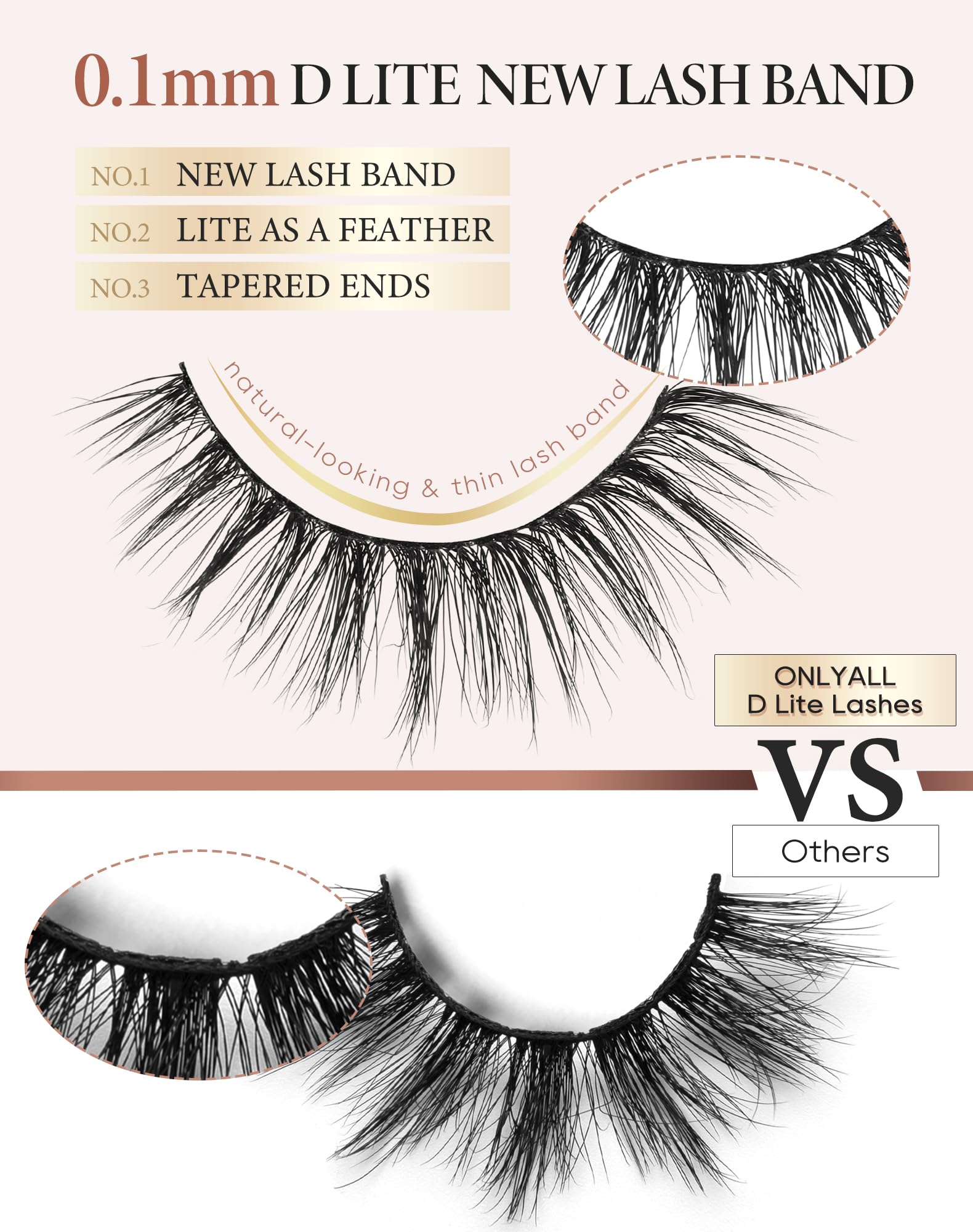 Onlyall reusable lashes offer 15-20 wears with proper care.