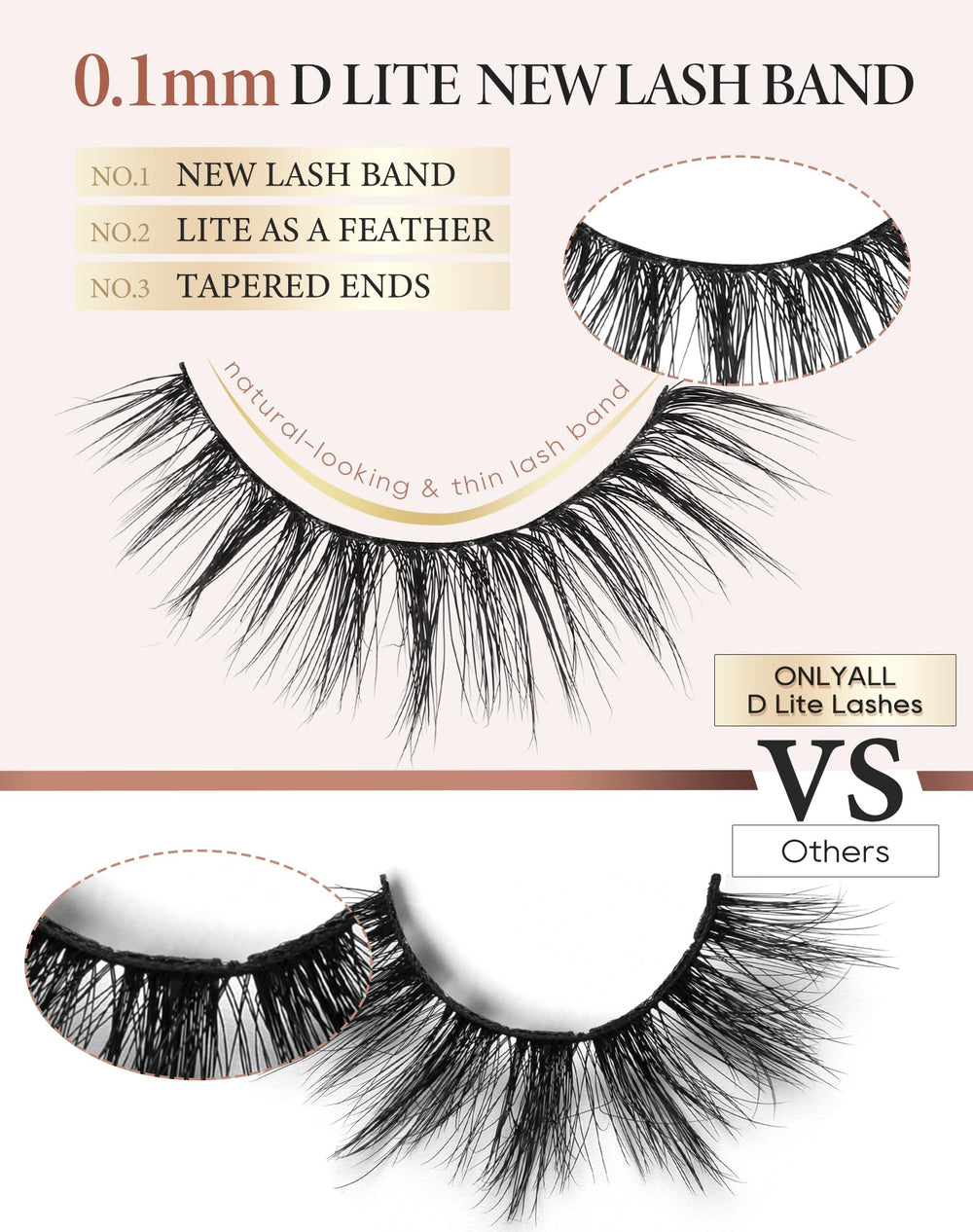 Onlyall reusable lashes offer 15-20 wears with proper care.