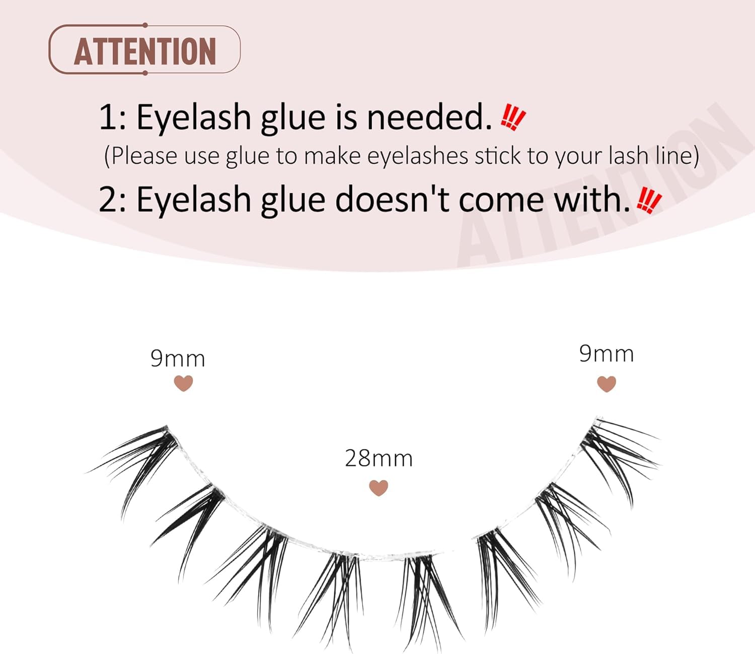 Onlyall thin-band lower lashes provide comfortable wear and seamless blending.