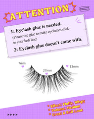 Onlyall thin-band natural lashes offer a lighter wear and seamless blend.