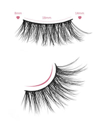 Onlyall three quarter lashes create a flattering outer edge for day or night