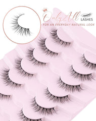 Onlyall weightless fibers deliver soft, featherlike lashes for daily wear