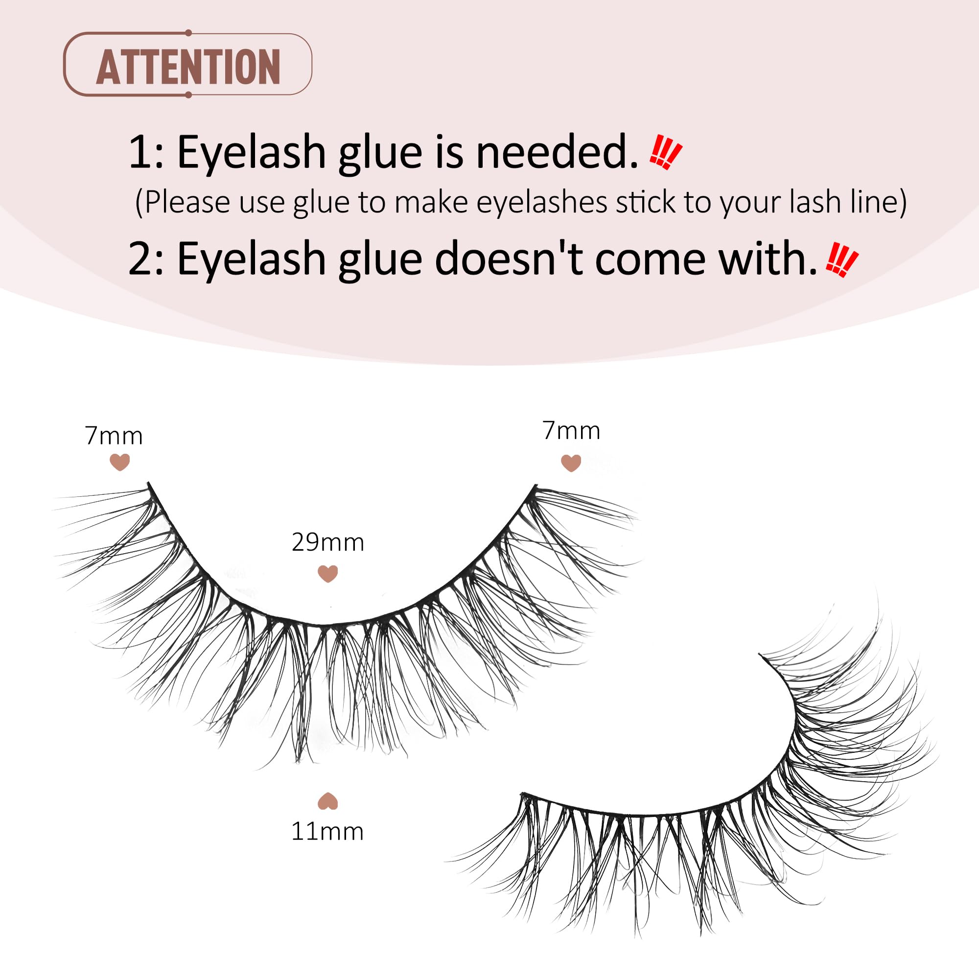 Onlyall weightless false eyelashes feature featherweight design for comfort