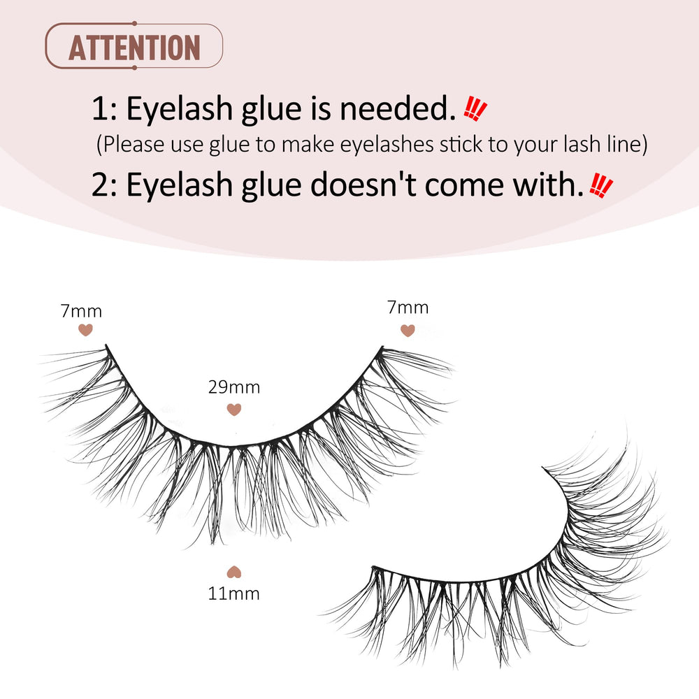 Onlyall weightless false eyelashes feature featherweight design for comfort