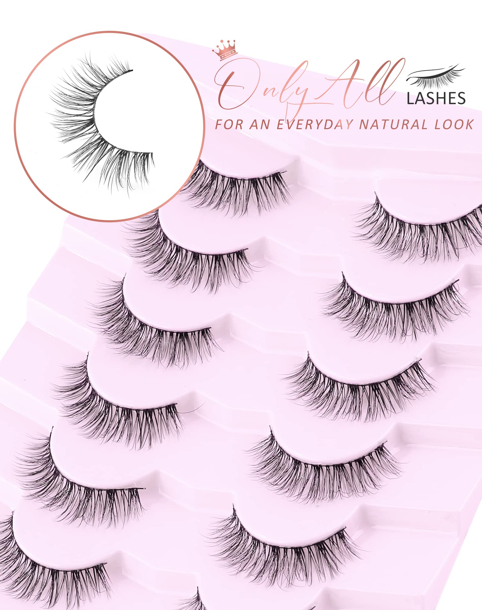Onlyall Wispy Lashes ideal for daily wear, work, and casual outings.