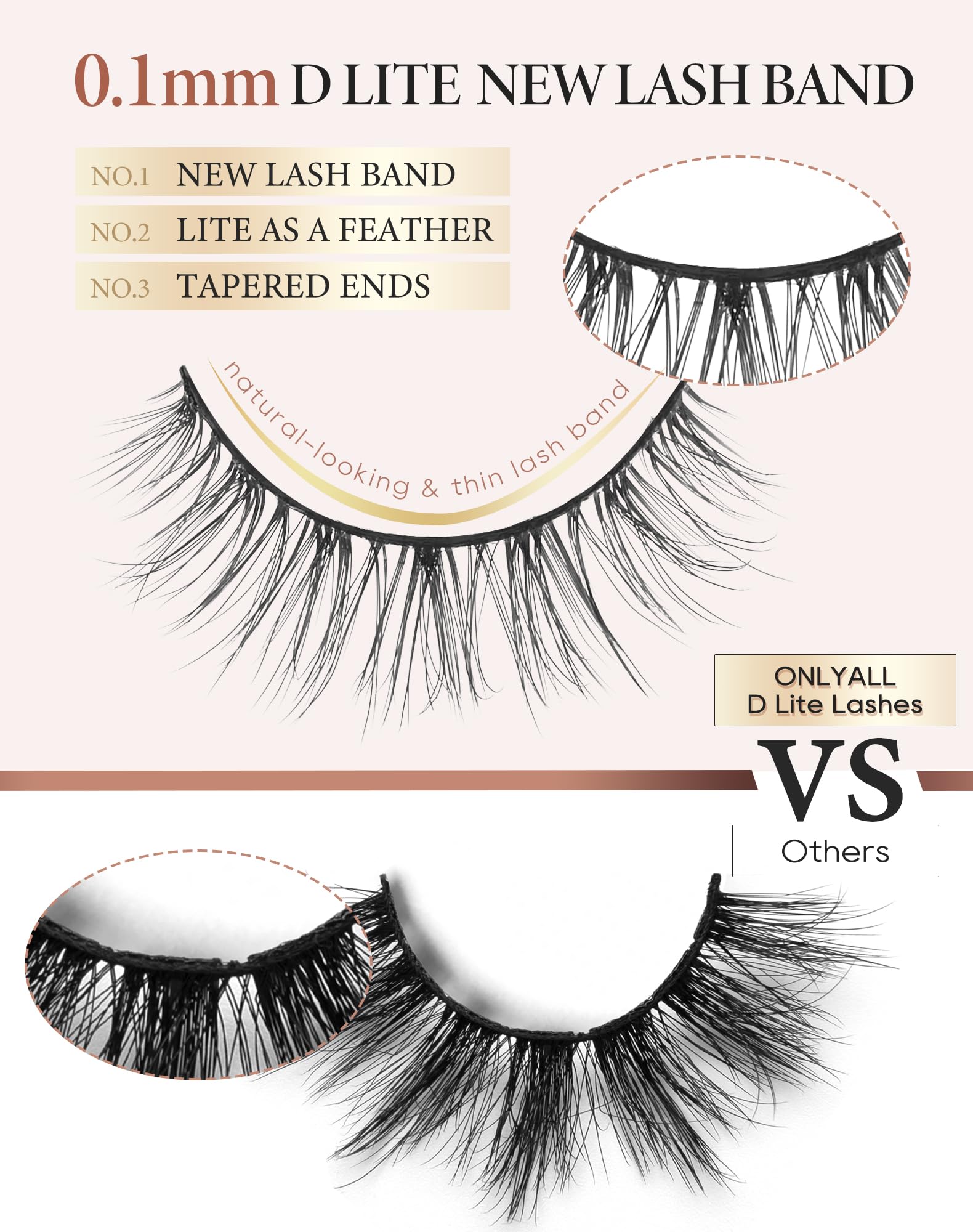 Onlyall Wispy Lashes easy to apply and reusable for up to 15–20 uses.